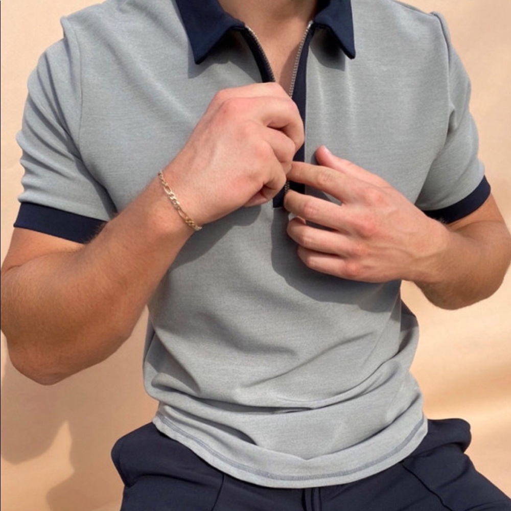 Zipper polo